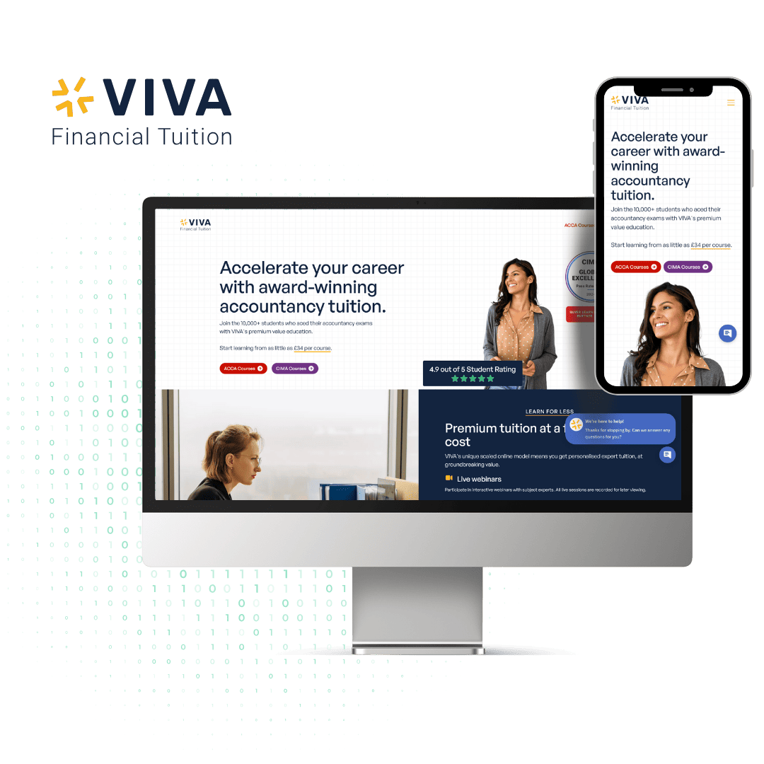 Plataforma de formación online de Viva Financial Tuition