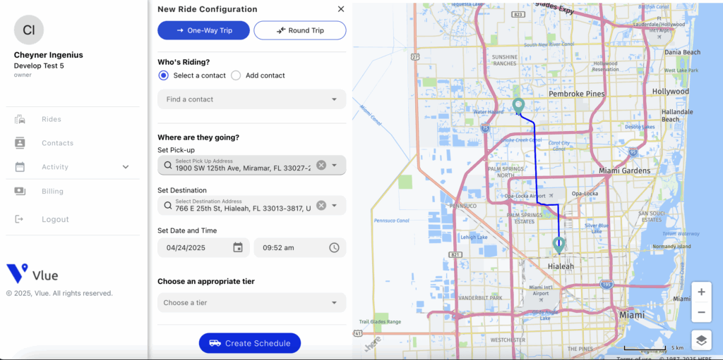 Vlue software map image