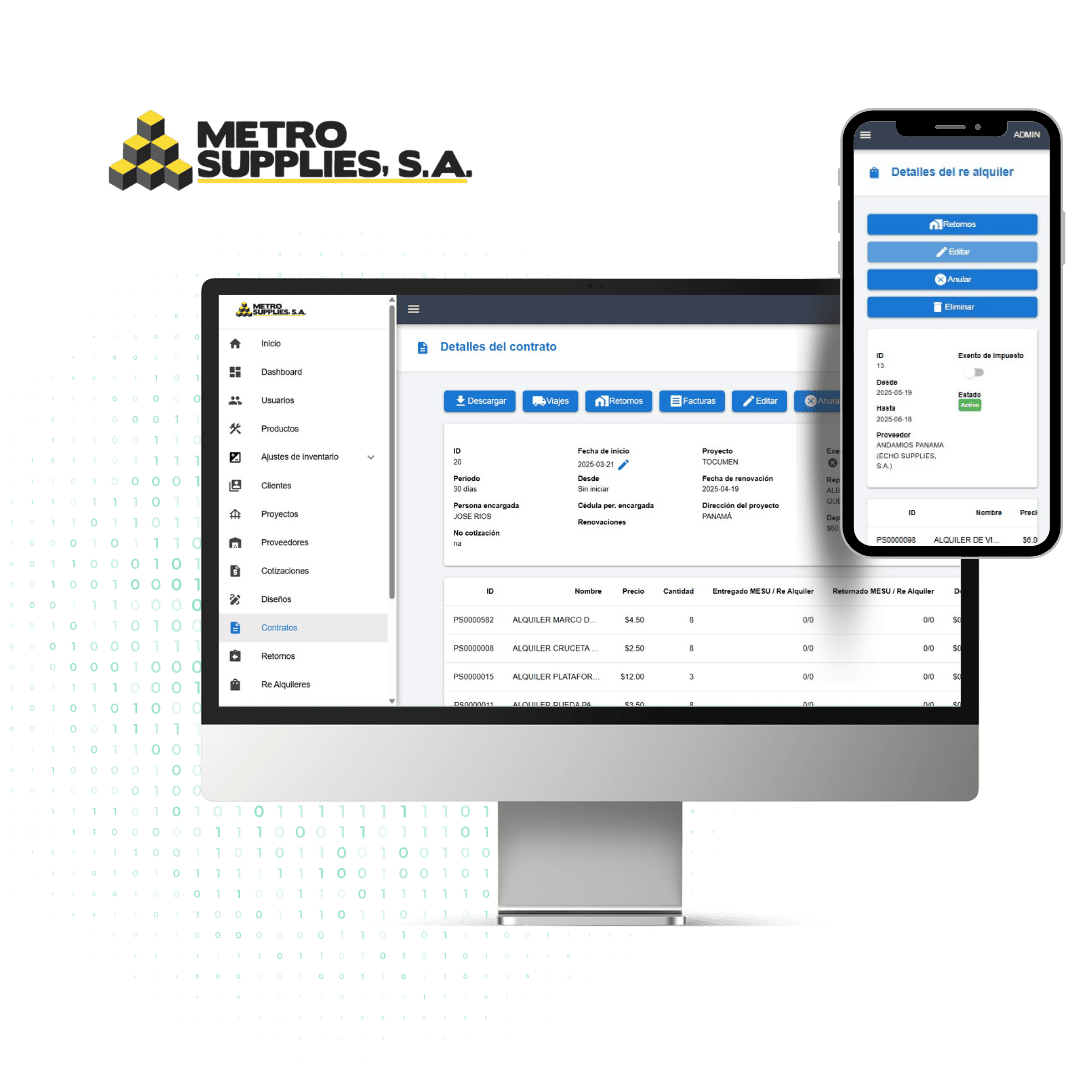 Software de Gestión de Alquiler de Andamios
